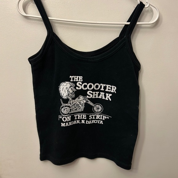 The Scooter Shack Mandan Women’s Tank Top Black/Flames Size Medium - Picture 3 of 6